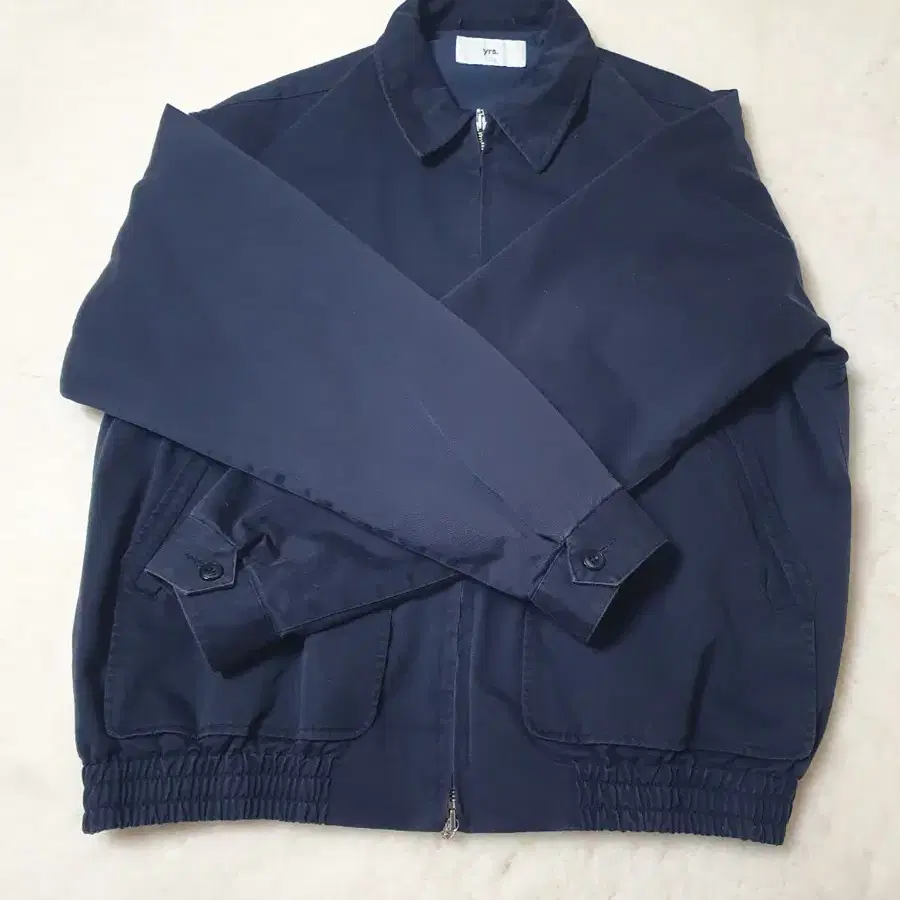 이얼즈어고 DUSTY NAVY WASHED DRIZZLER JACKET