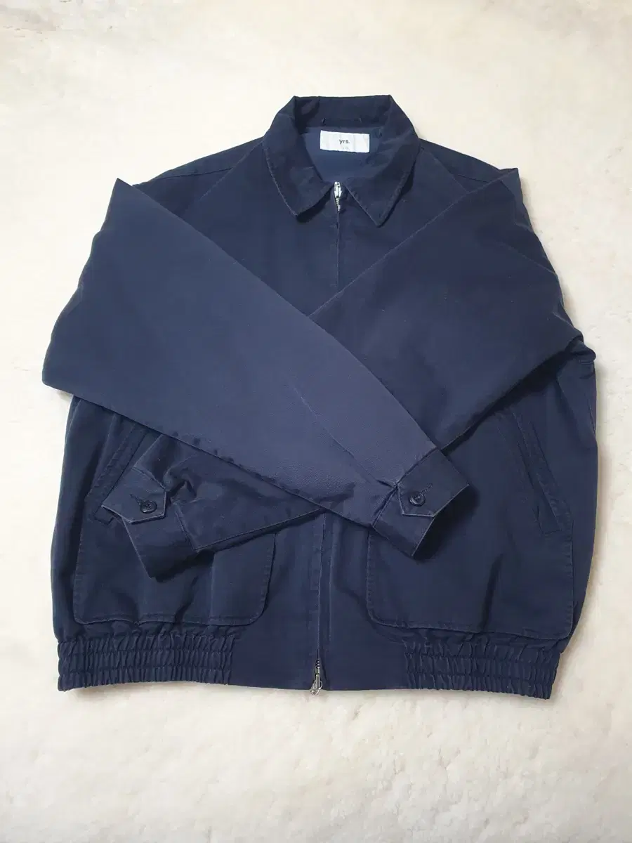 이얼즈어고 DUSTY NAVY WASHED DRIZZLER JACKET