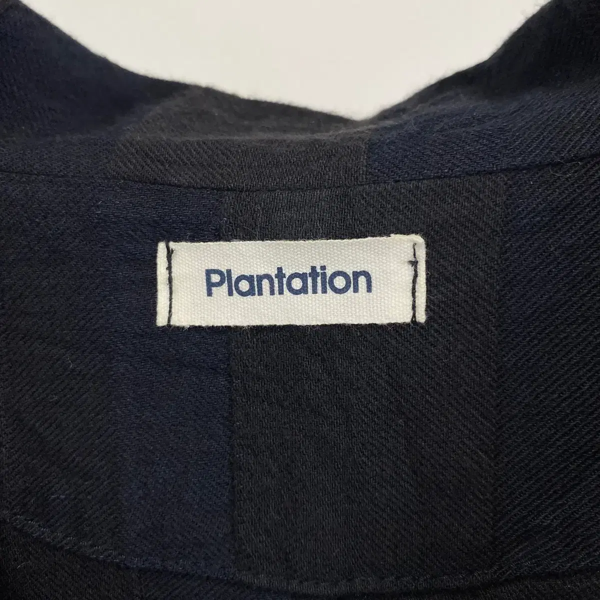 빈티지 PLANTATION 믹스 컬러 플리츠 코튼 코트