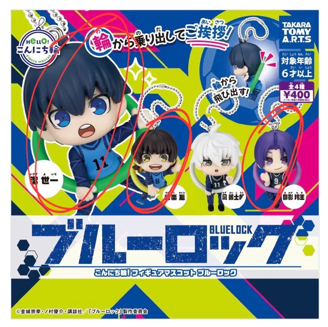 BLUELOCK Bouncing keyring gacha