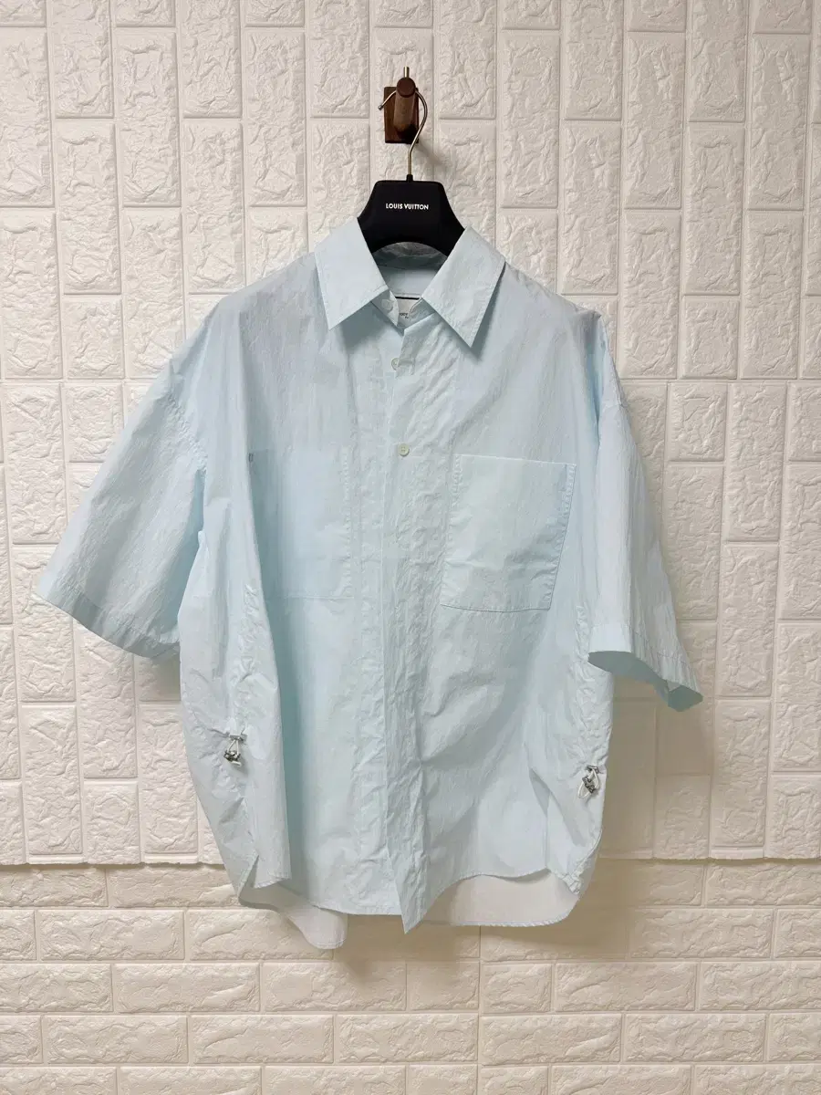 (48) Half Sleeve String Shirt bloo (24ss)