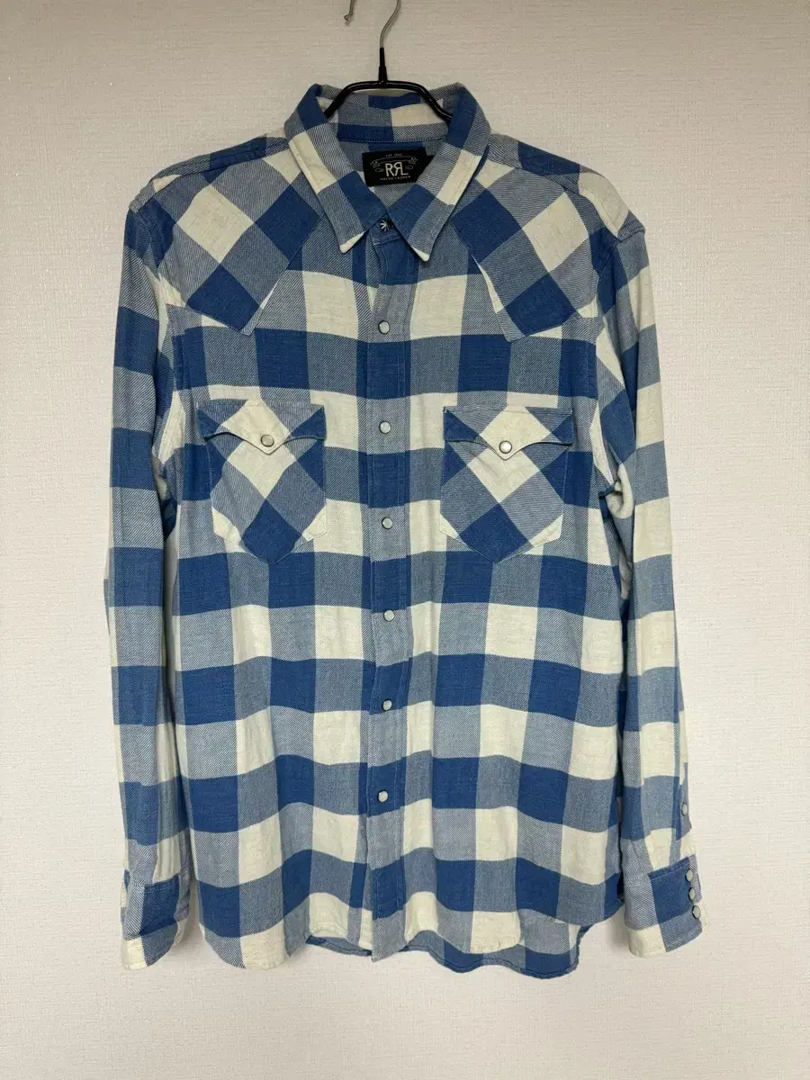 RRL Slim Fit Western Plaid Check Shirt L (Double L Kim Wonjoong)