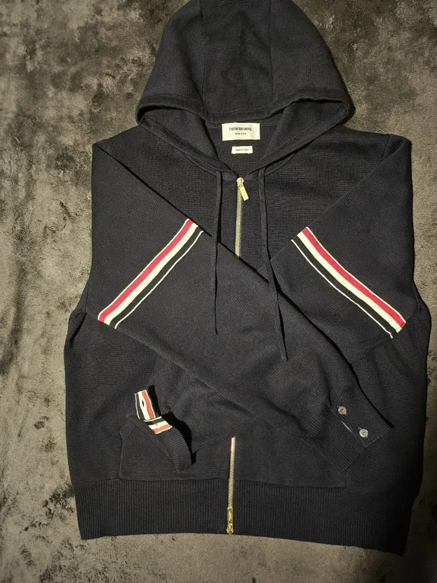 Thom Browne Milano Stitched Armband Hoodie Zip Up New! Retail Price $270