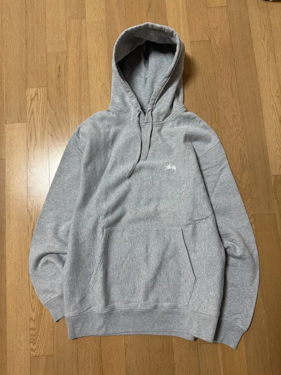 Stussy Overdrive Stick Logo Hoodie Gray XL