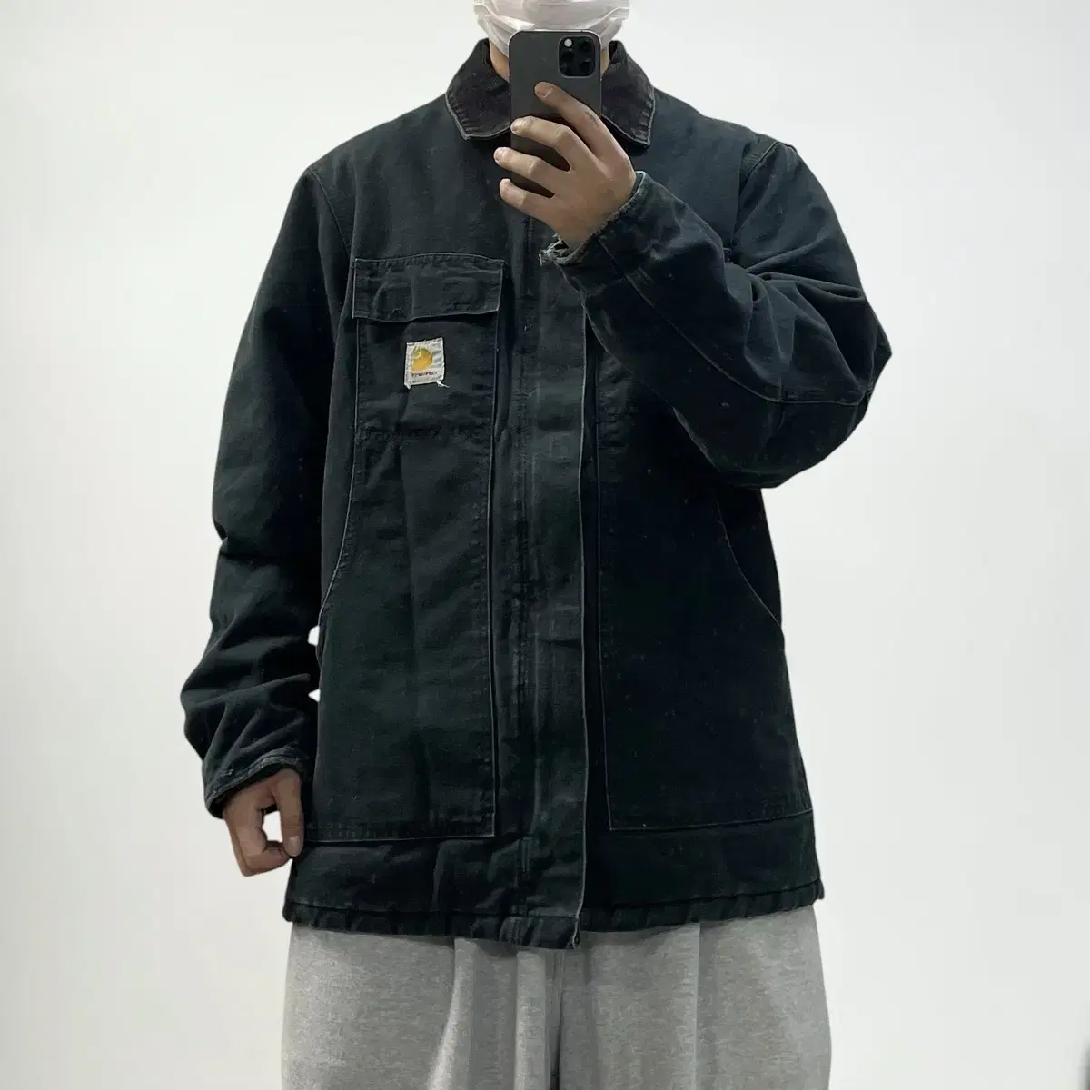 칼하트 Carhartt USA c08 워크 자켓 블랙