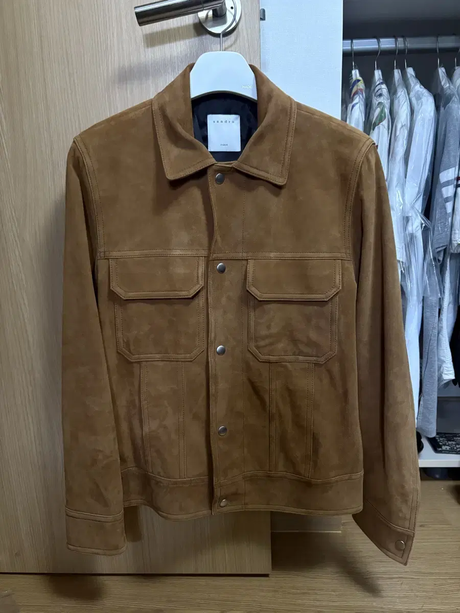 Sandro Suede Jacket