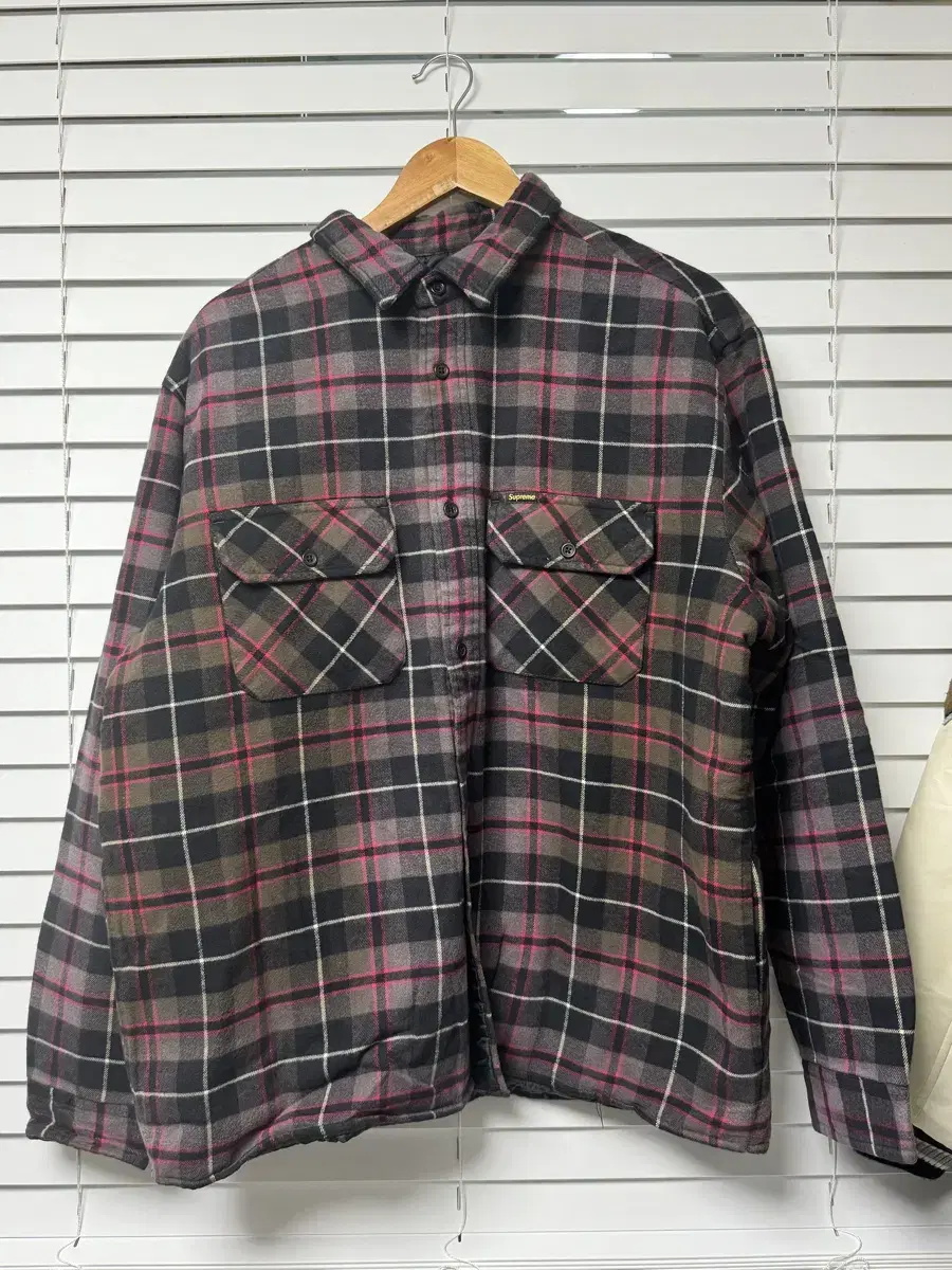 Supreme Quality Plaid Shirt Grey - 24FW