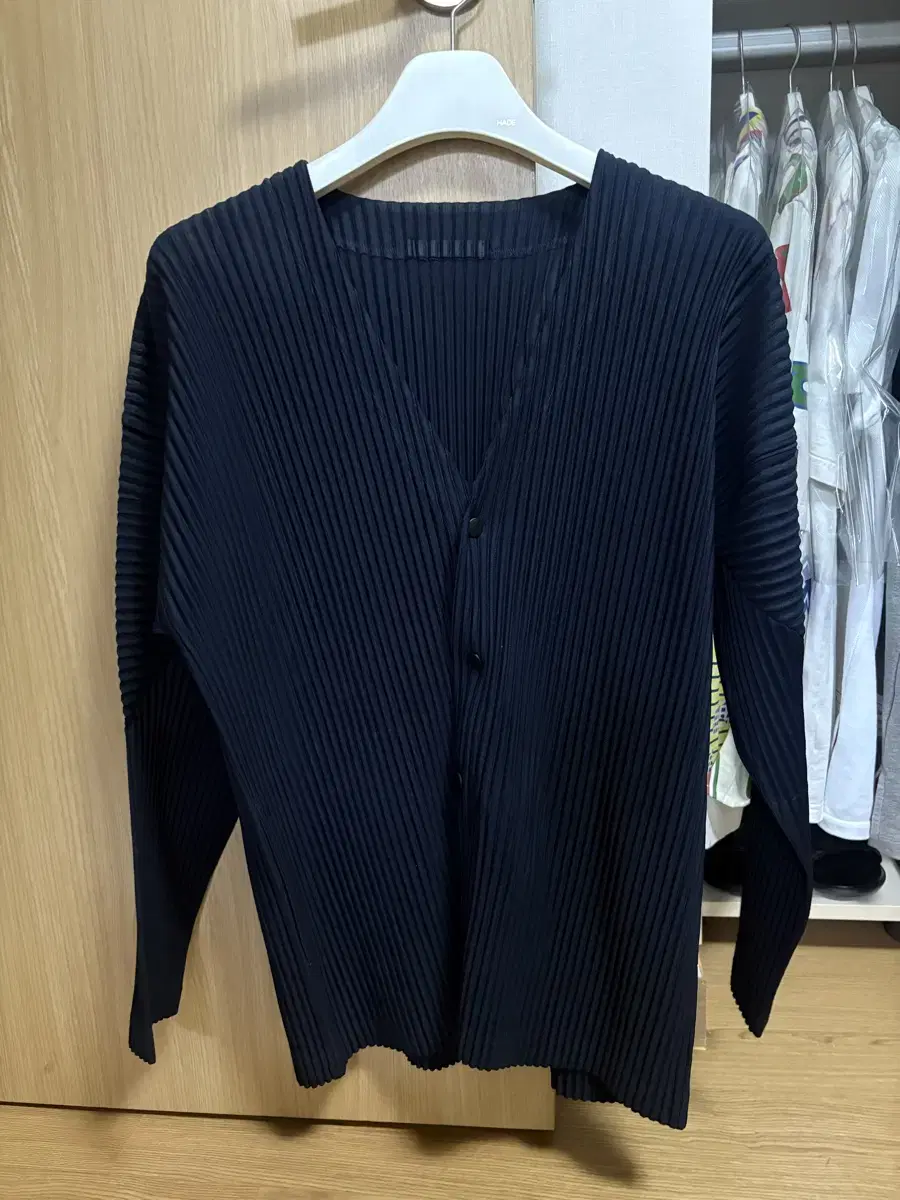 [3] Issey Miyake Homme Plissé Pleats Cardigan