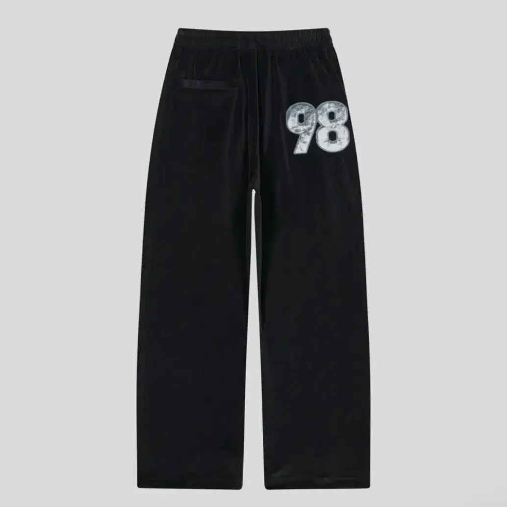 아캄 벨벳바지 98 Patch Velour Pants (Black)