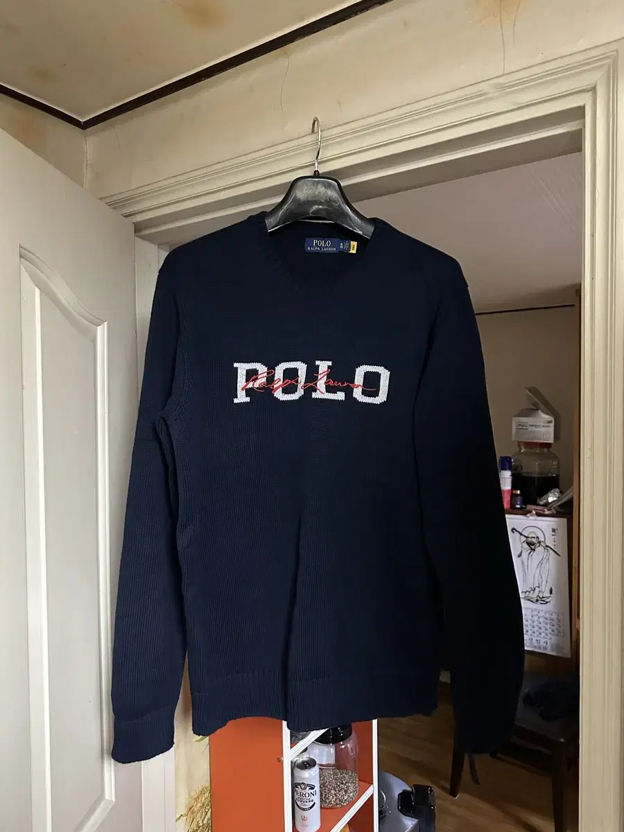 Polo Logo Cotton Knit XL