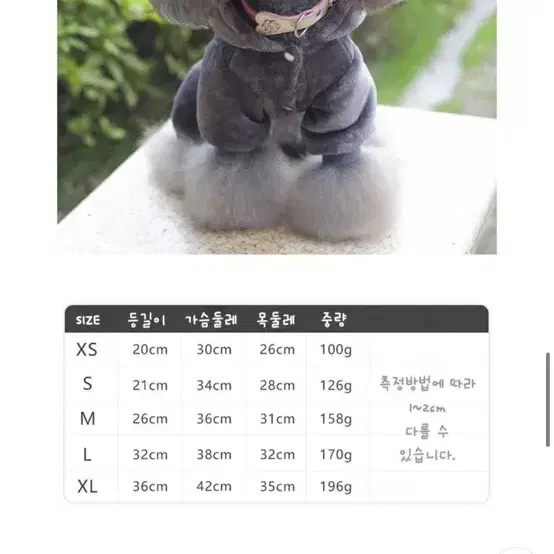 강아지 옷 털옷 토토로 s