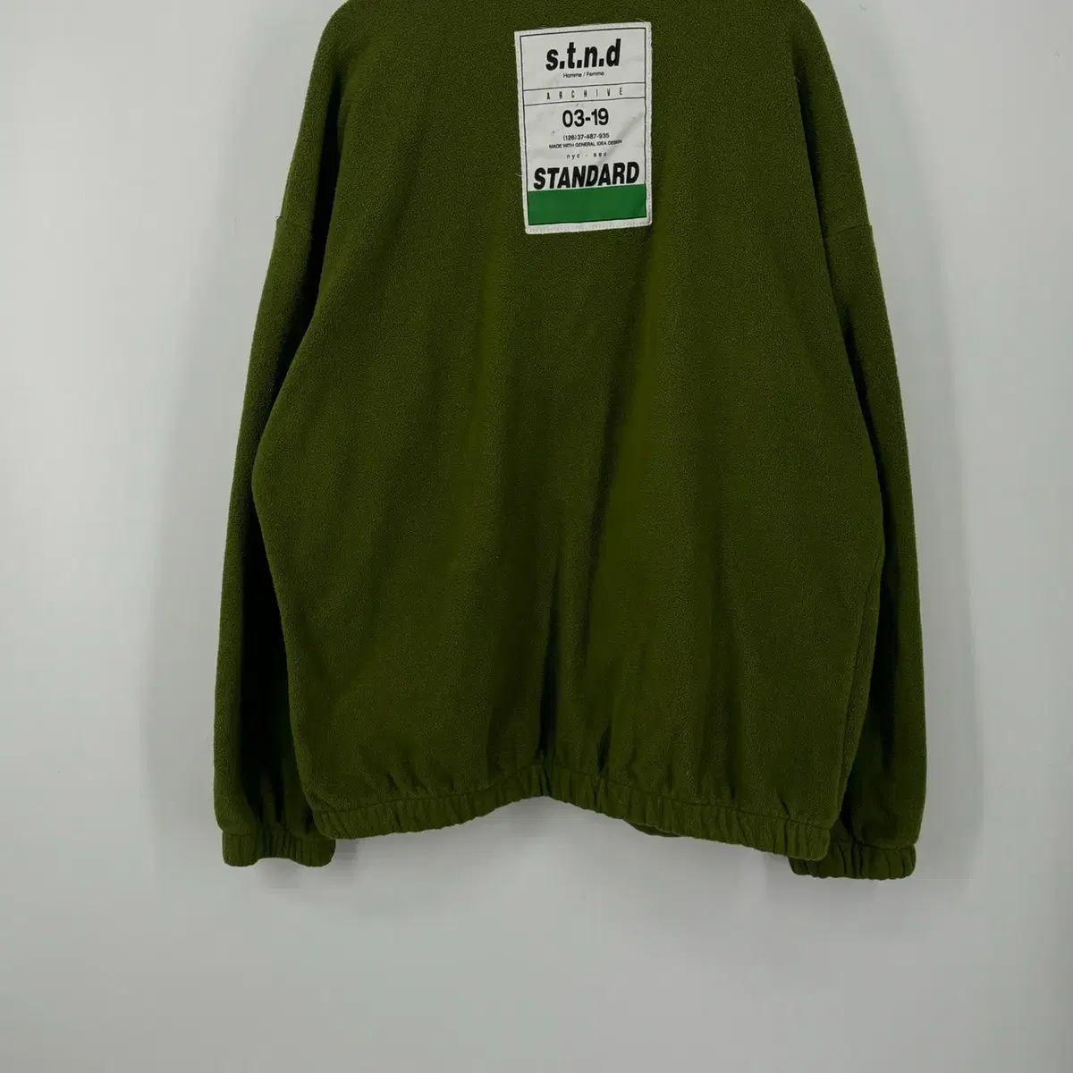 스탠다드 양털 후리스 집업 (L size / GREEN)