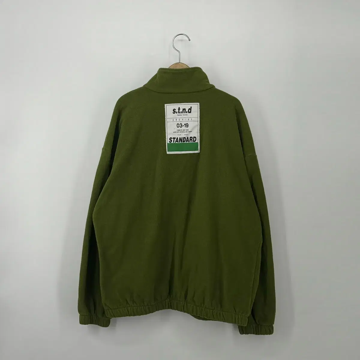 스탠다드 양털 후리스 집업 (L size / GREEN)