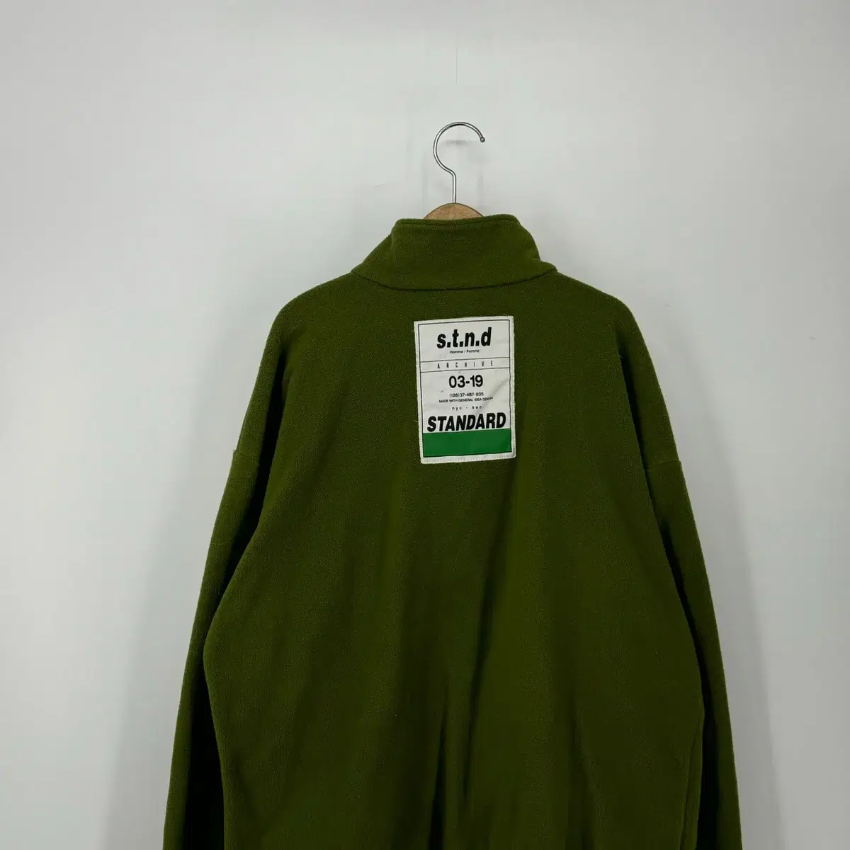 스탠다드 양털 후리스 집업 (L size / GREEN)