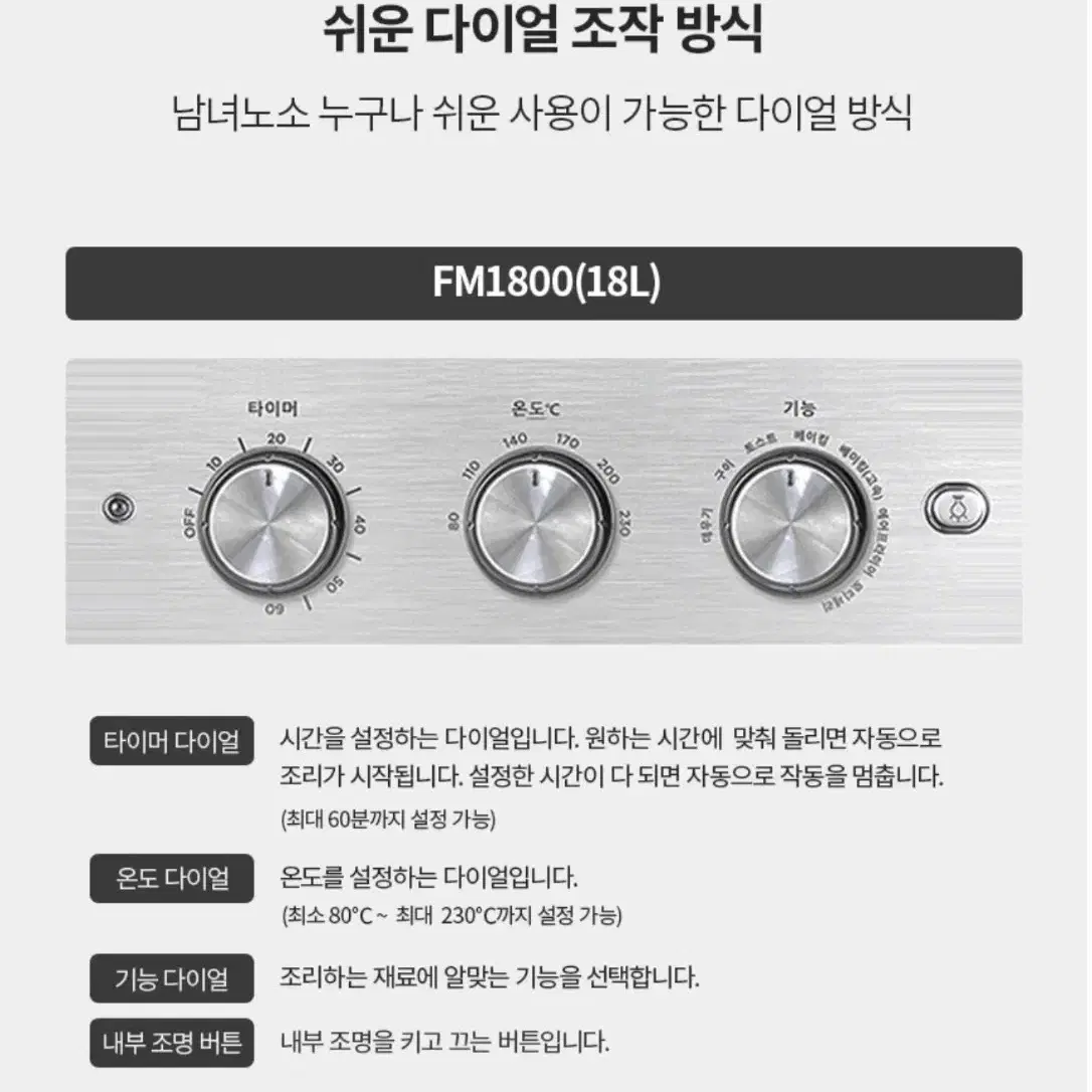 스텐 에어프라이어 18L 새제품