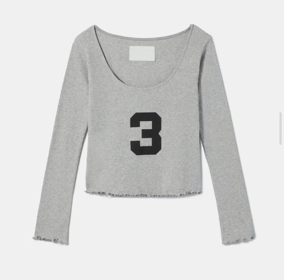 [S/E/O 에스이오] 3 SCOOP NECK TOP_GRAY