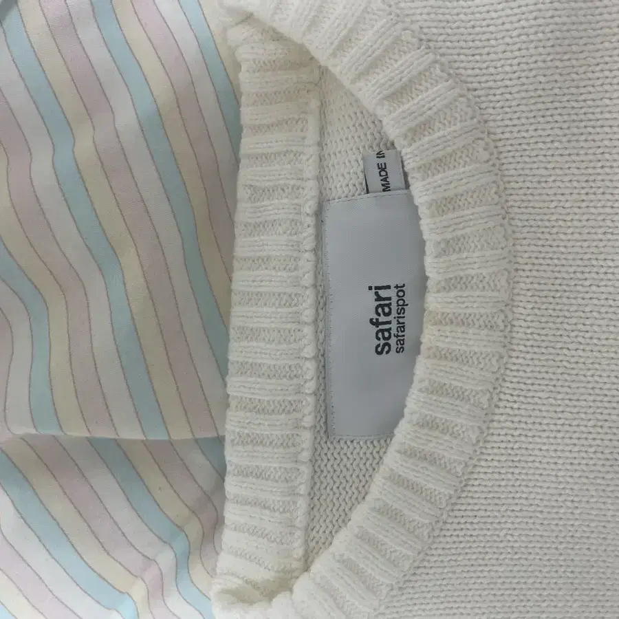 [사파리스팟] BASIC SAFARI KNIT (WHITE)