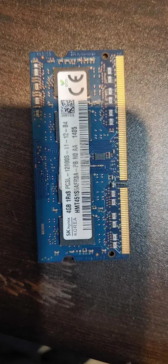 (몇개있음))노트북 램 DDR3 4G  12800s 저전력