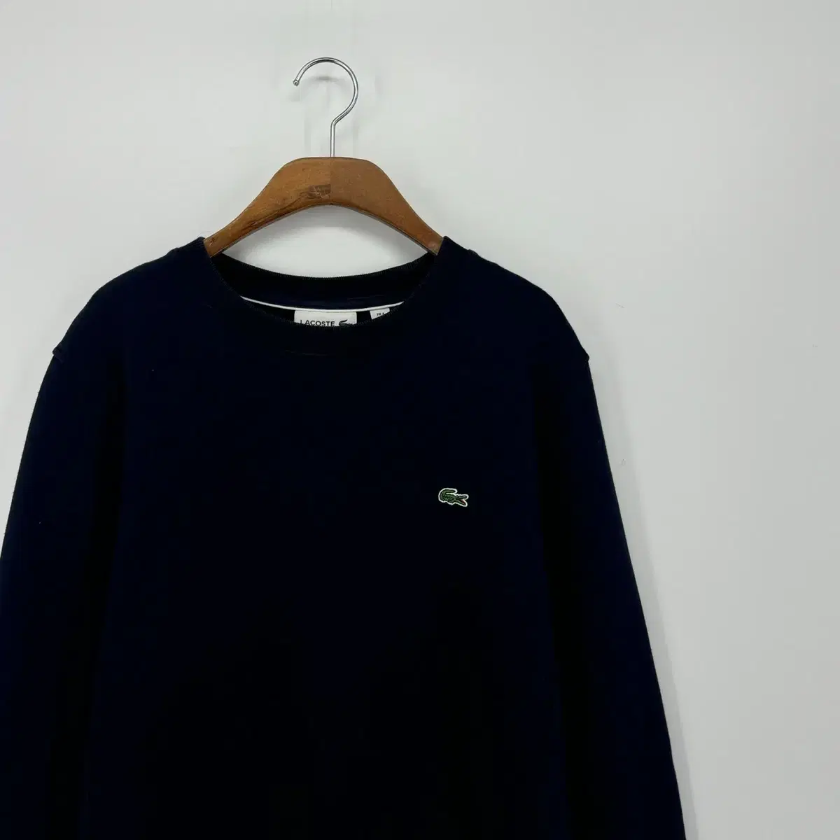 라코스테 기모 맨투맨 티셔츠 (M size / NAVY)