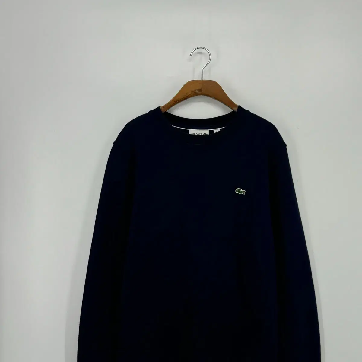 라코스테 기모 맨투맨 티셔츠 (M size / NAVY)