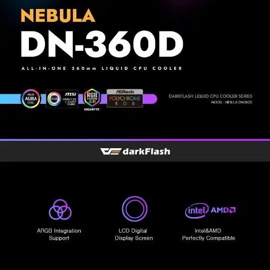 다크플래쉬 NEBULA DN-360D 수냉쿨러