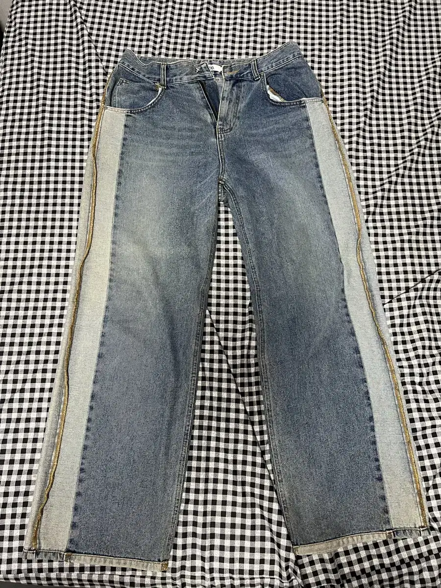 32 Ed Uglelong Wide Denim Bloo