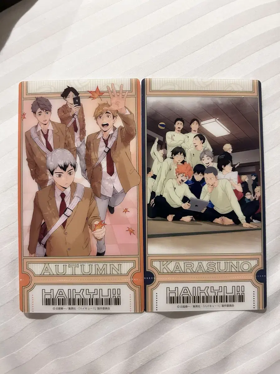 Haikyuu Ticket Visual Clear kard Karasuno Inarizaki Bulk