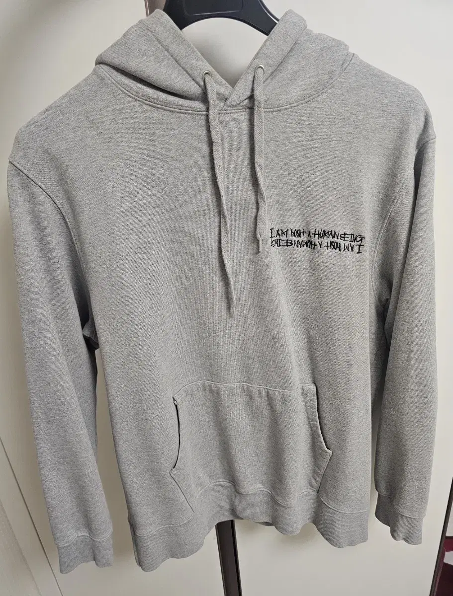 Ain't No Human Being Gray Hoodie XL