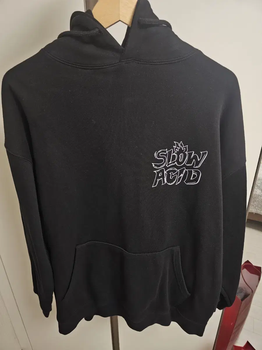 [Slow Acid X JTBC Know Your Brother] LINE Logo Hoodie (Black) L