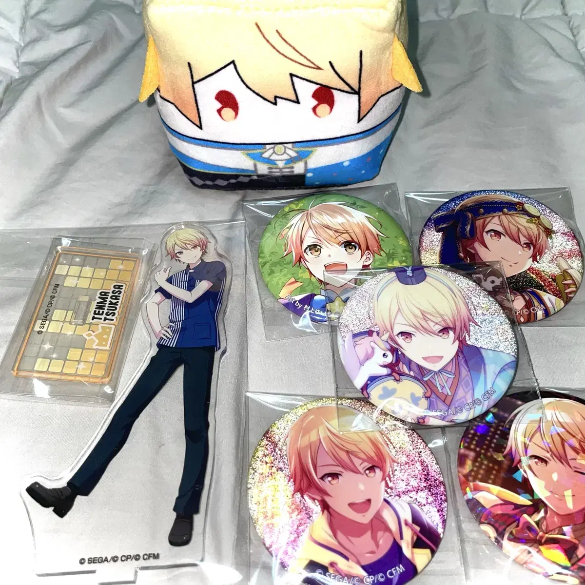 Prosecca Tenma Tsukasa Goods (Badge Lawson acrylic tofu nui)