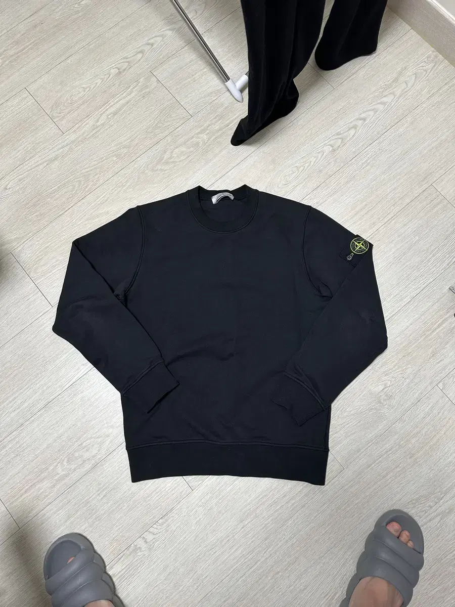 Stone Island Cotton Fleece Sweater_Regular Fit Black M