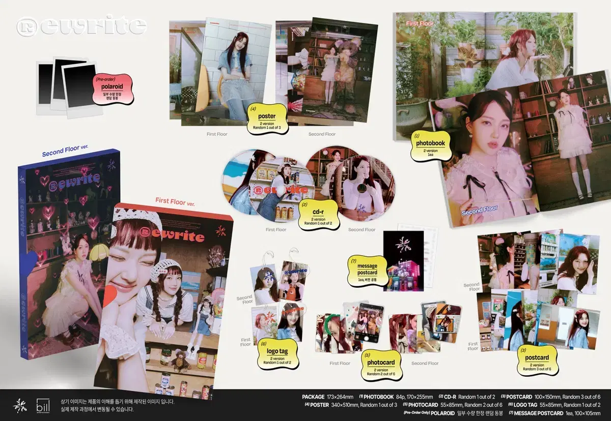 10 sheets in total) yerin ReWriteWebby album sealed sells