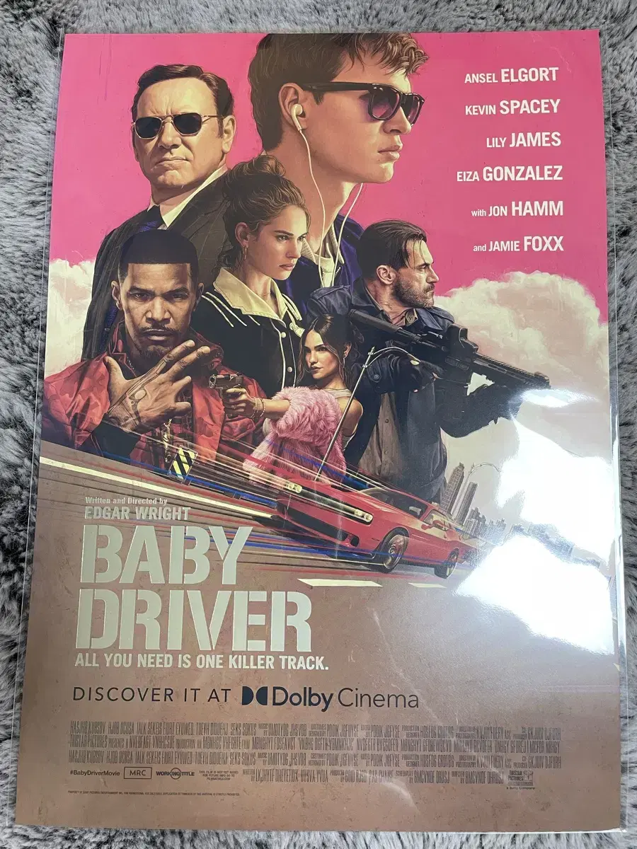 Baby Driver Dolby poster