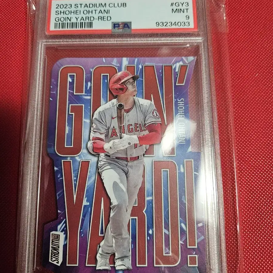 오타니 2023 스타디움클럽 Goin'Yard Red PSA 9등급