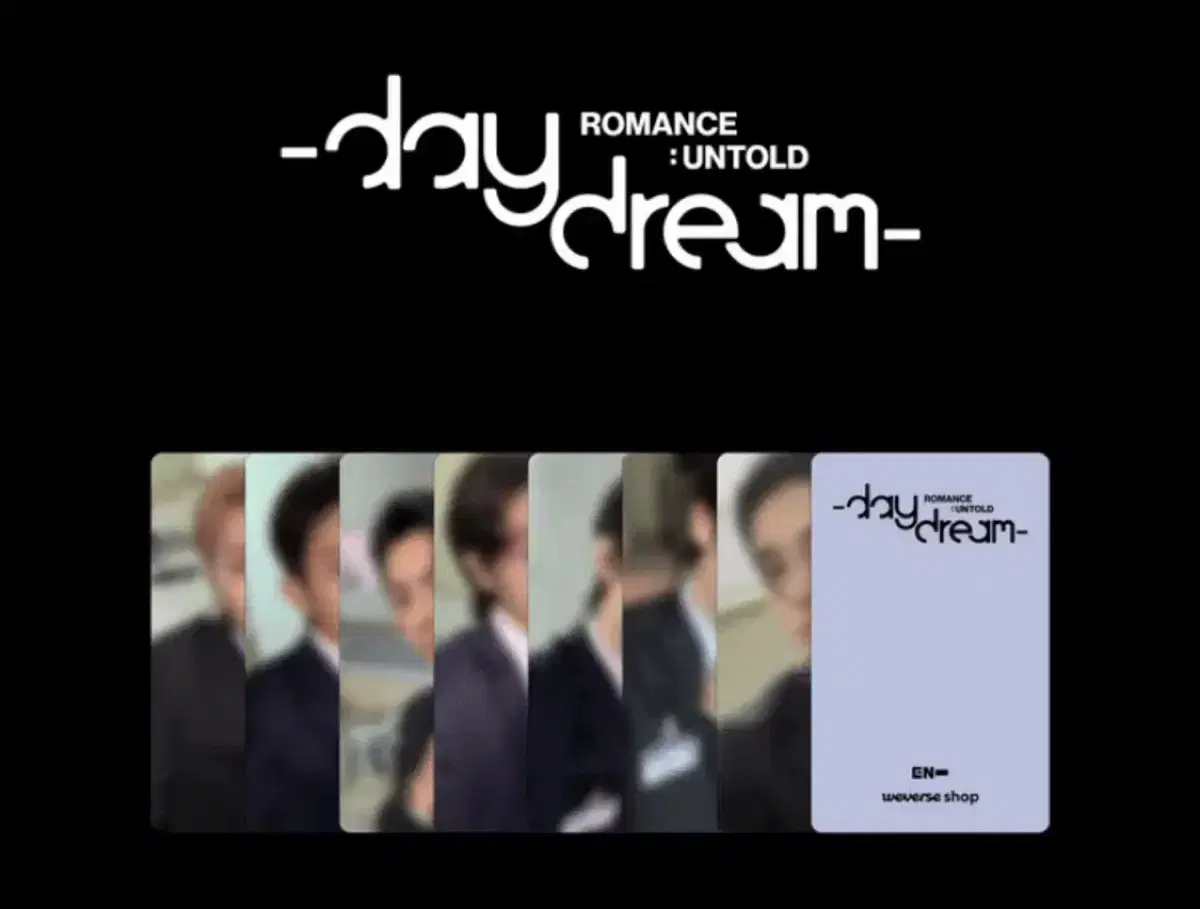 Jake1.0Ni-Ki0.9))Enhypen Daydream YouTube Gift pre-order benefit buncheol