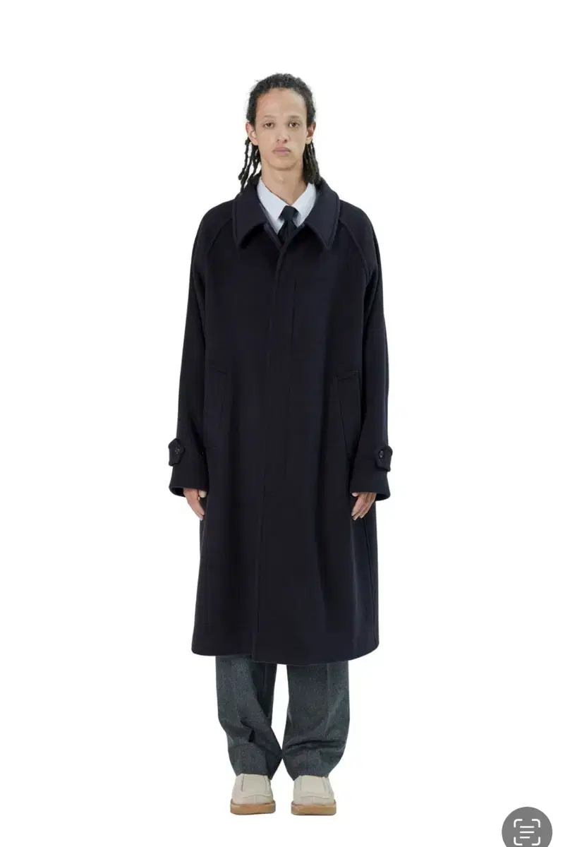 Brown Yard / 21FW Balmacan Coat Dark Navy / 3(current size 5)