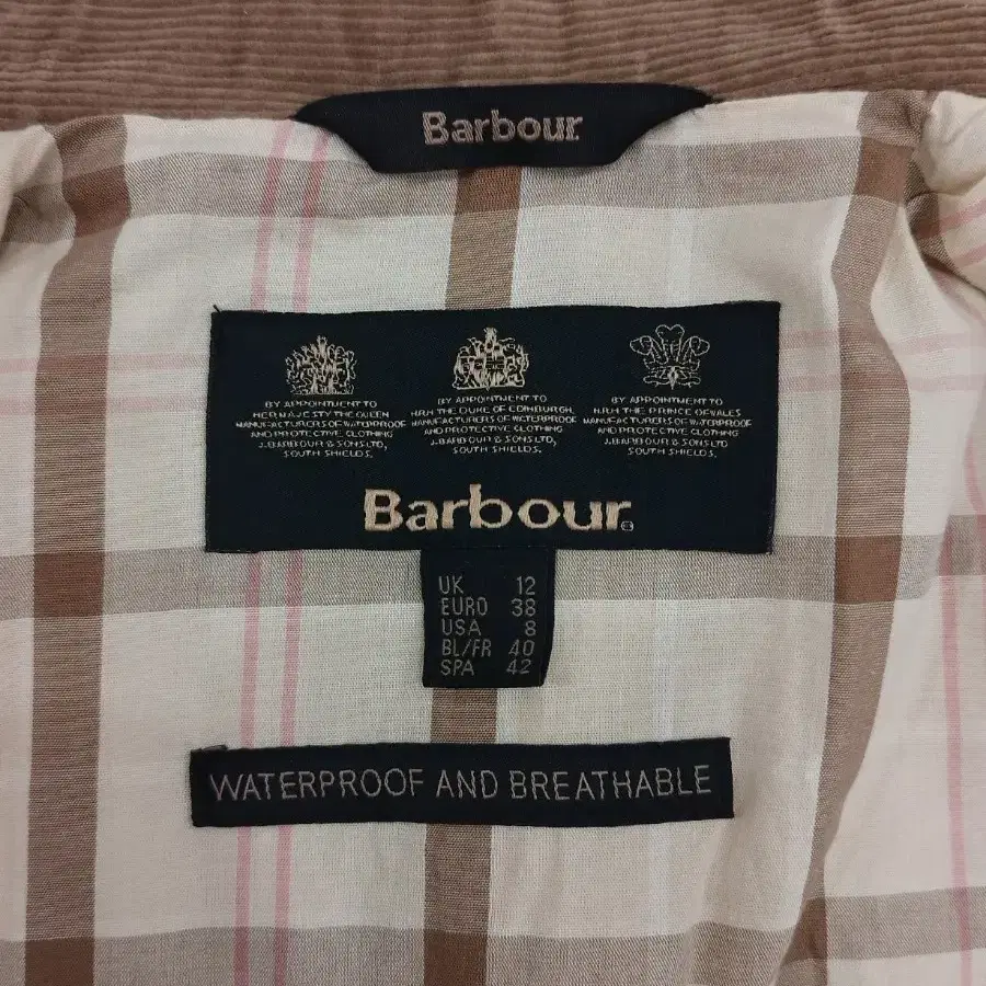 Barbour huntingdon mac jacket 바버 자켓 uk12