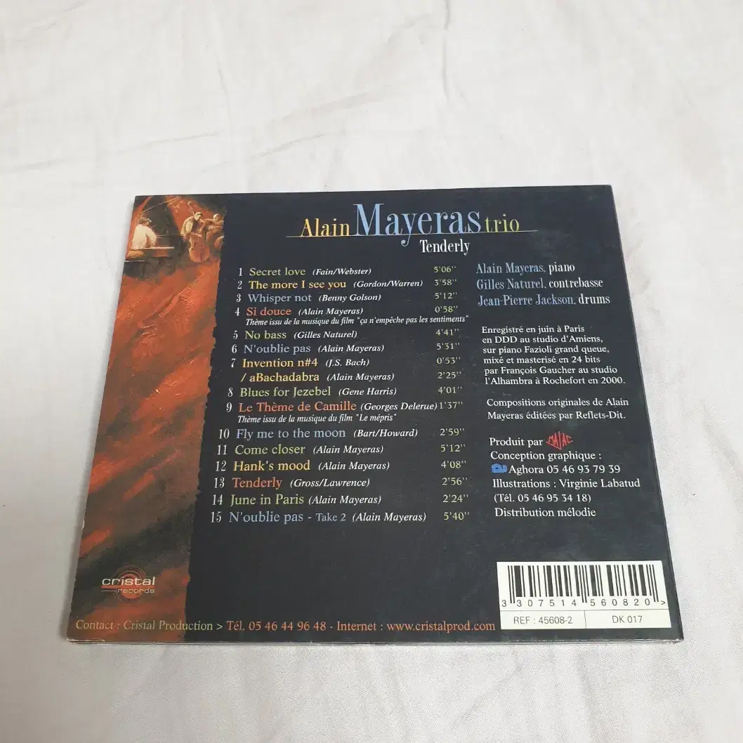 [중고 CD] Alain Mayeras Trio - Tenderly