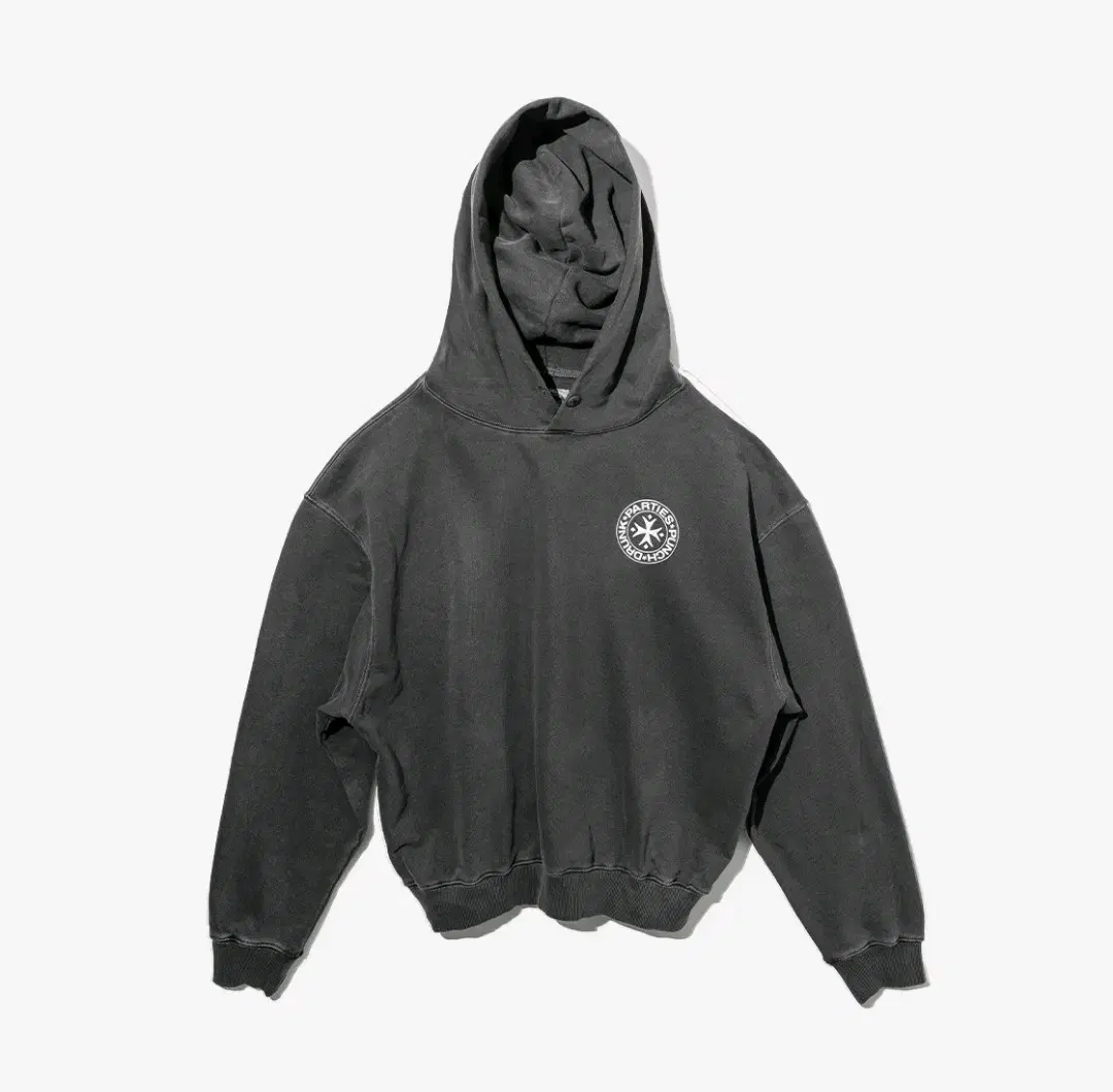 Punch Drunk Partizan Garment Dyed Hooded Charcoal 1