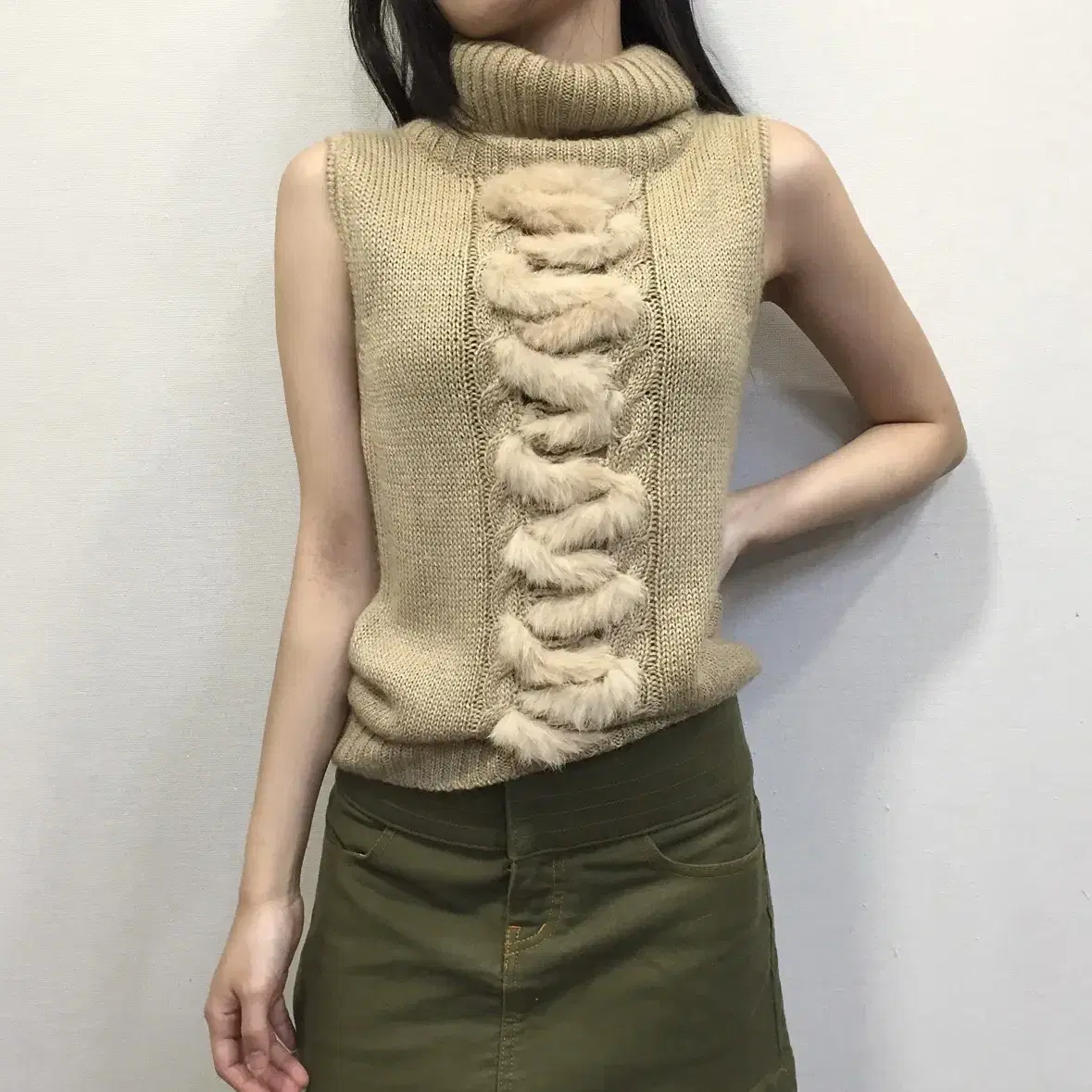 Fairy fur knit top