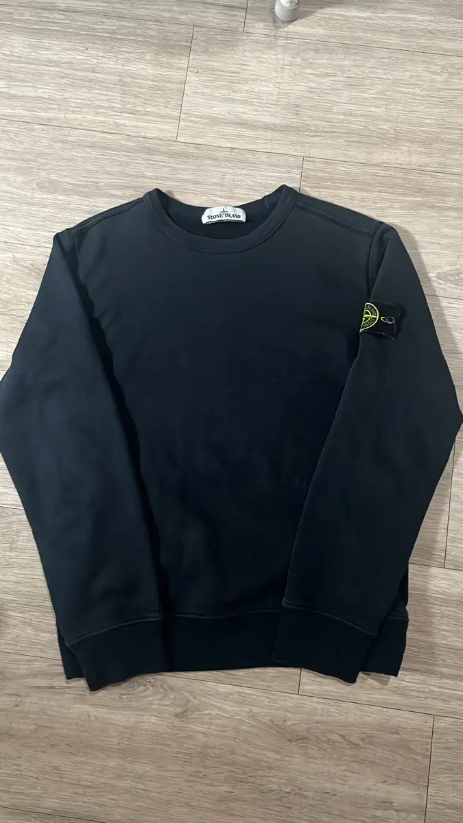 [S] FW19 Stone Island Man-to-Man Black