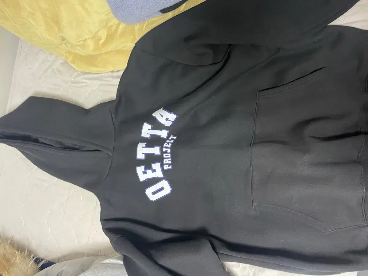 Black brushed hoodie