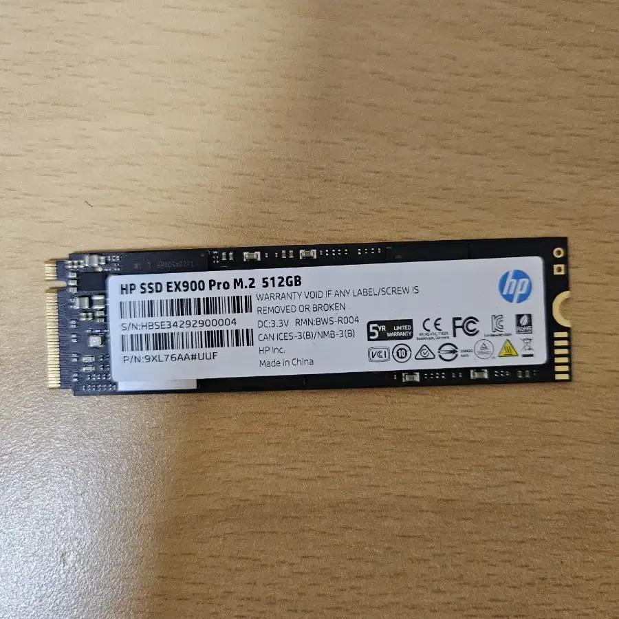 HP 512gb m.2 nvme ssd (ex900 pro)