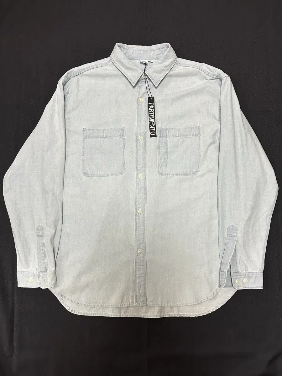 [L] Partimento chambray work shirt light blue