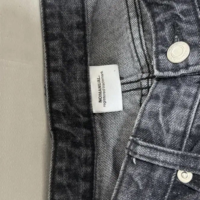 노매뉴얼 T.W DENIM PANTS 주름 데님팬츠