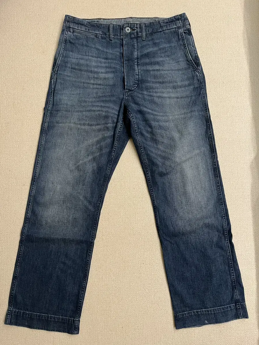 RRL INDIGO WASHED PANTS