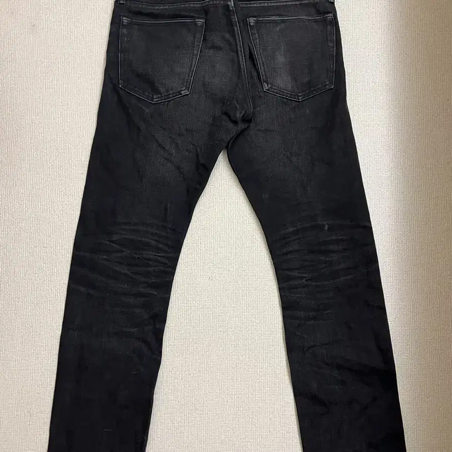 RRL BLACK SELVEDGE DENIM PANTS