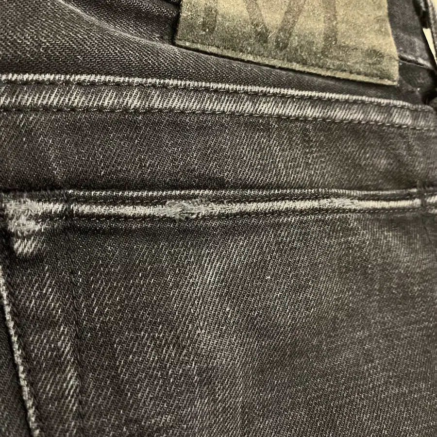 RRL BLACK SELVEDGE DENIM PANTS