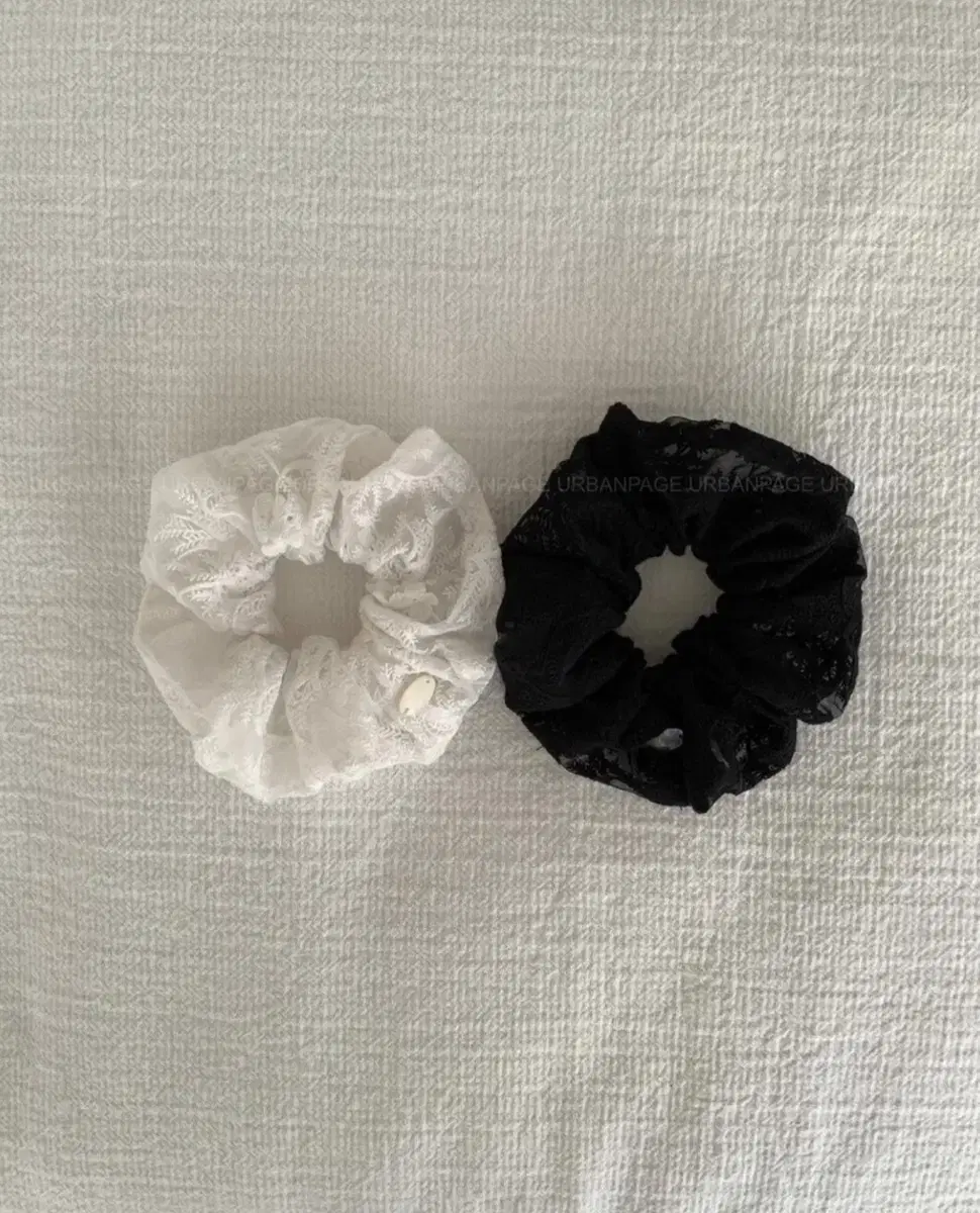 Needles of Mulette Ounce Lace Scrunchies