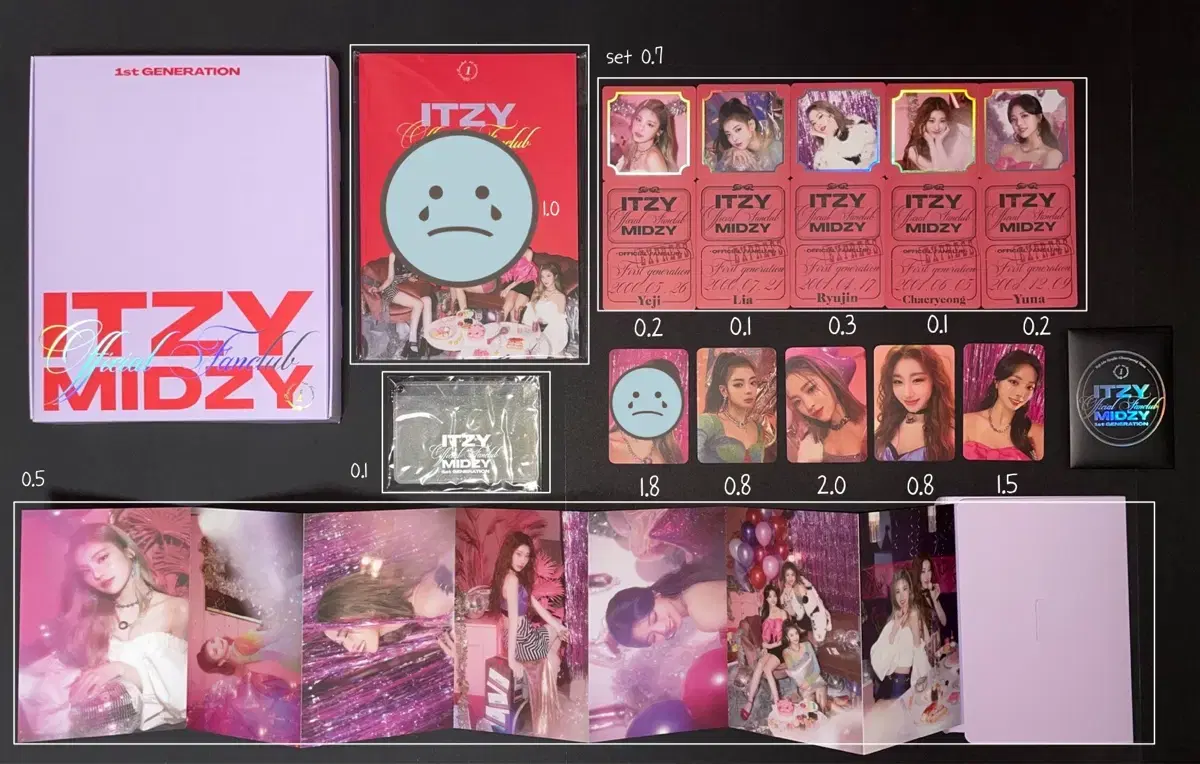 ITZY itzy Official Fan Club 1st and 2nd Season